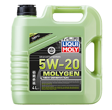 ACEITE MOTOR TECNOLOGIA SINTETICA MOLYGEN NEW GENERATION 4 LITROS 5W-20