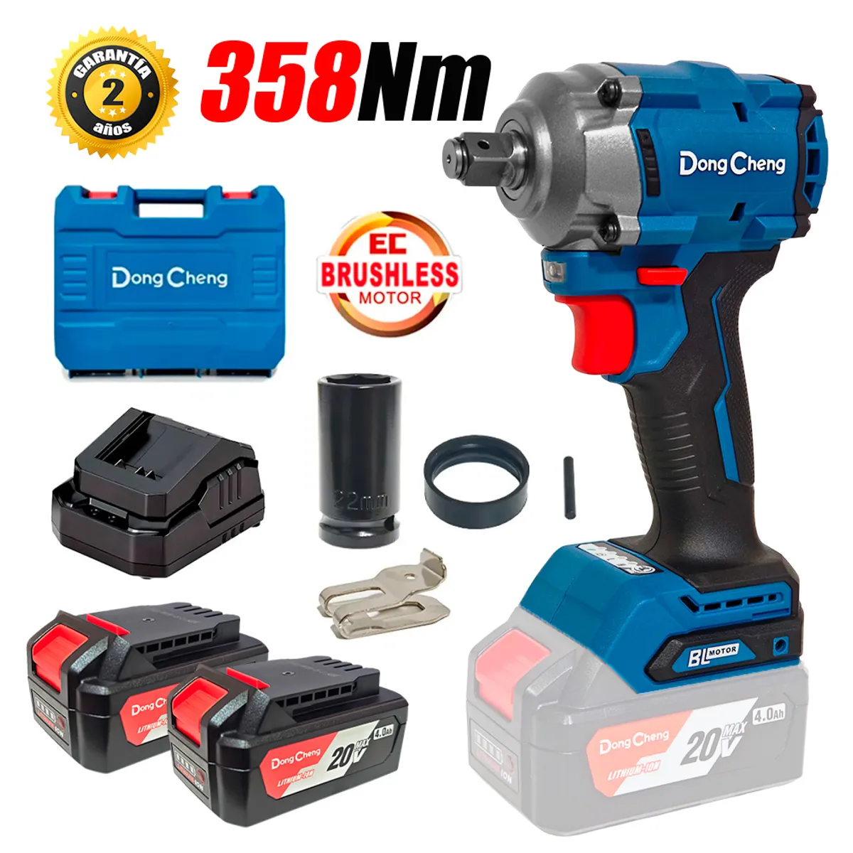 Llave de impacto inalambrico / encastre 1/2 -358 nm dcpb358fk