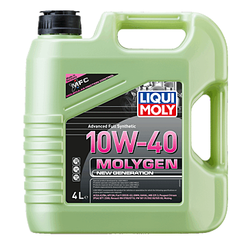ACEITE MOTOR TECNOLOGIA SINTETICA MOLYGEN NEW GENERATION 4 LITROS 10W-40